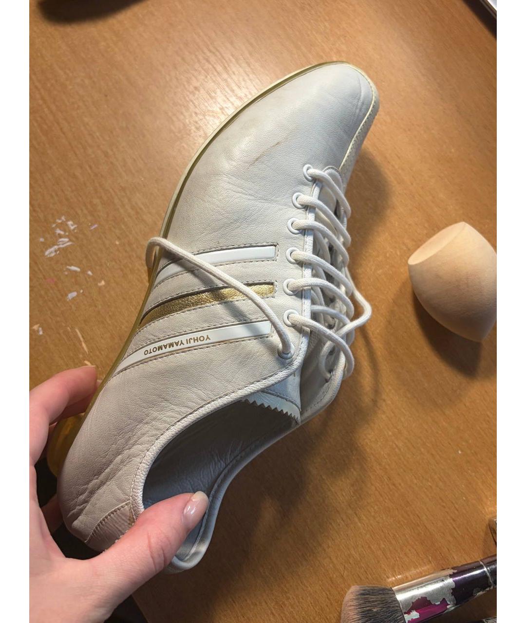 Y-3 Белые кожаные кеды, фото 6