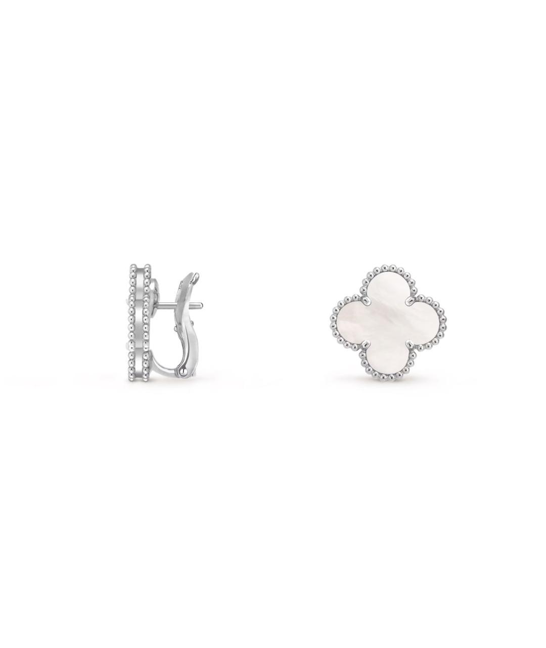 VAN CLEEF & ARPELS Белые серьги из белого золота, фото 3