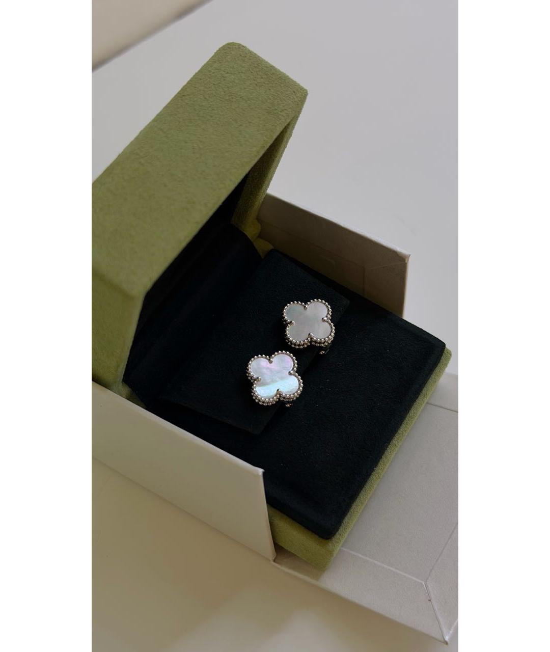 VAN CLEEF & ARPELS Белые серьги из белого золота, фото 6