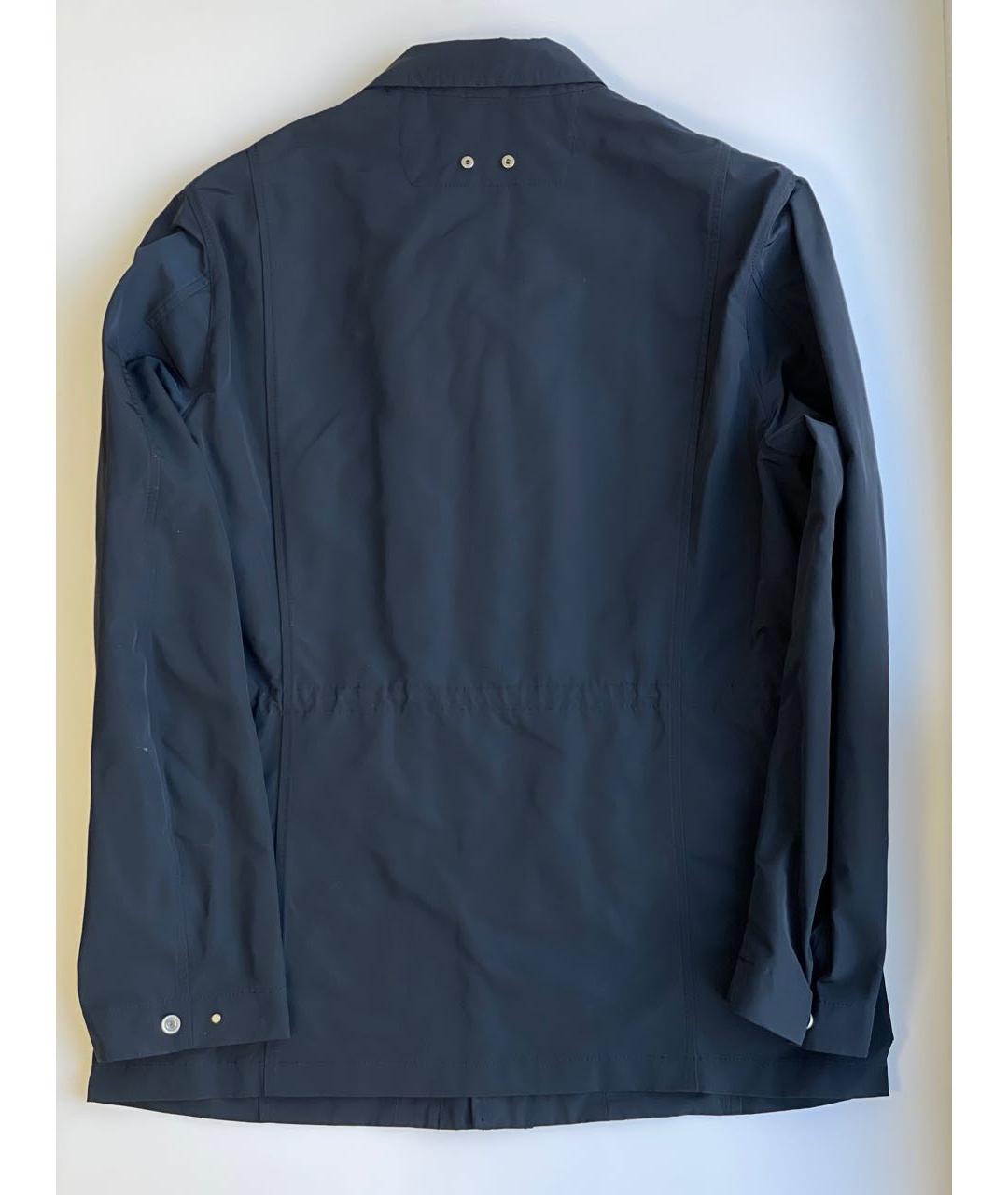 ZZEGNA Синяя полиэстеровая куртка, фото 4