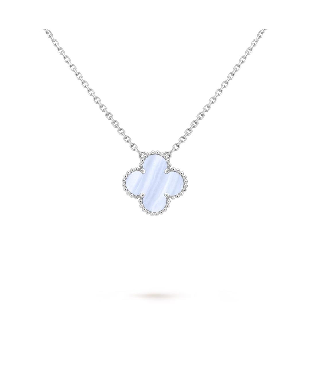 VAN CLEEF & ARPELS Голубой кулон из белого золота, фото 1