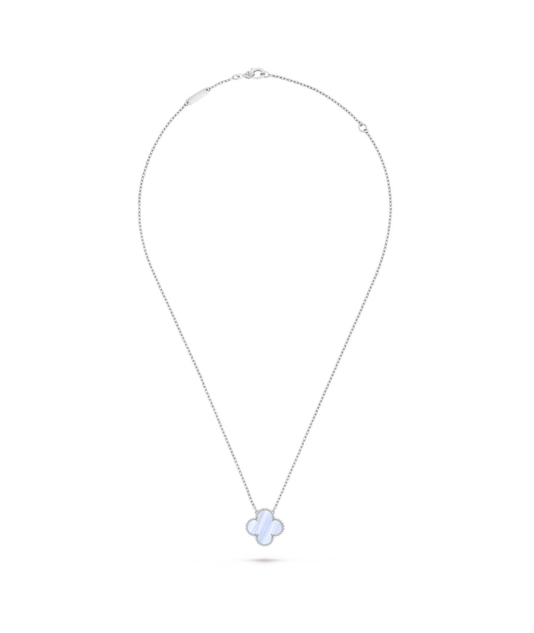 VAN CLEEF & ARPELS Голубой кулон из белого золота, фото 2