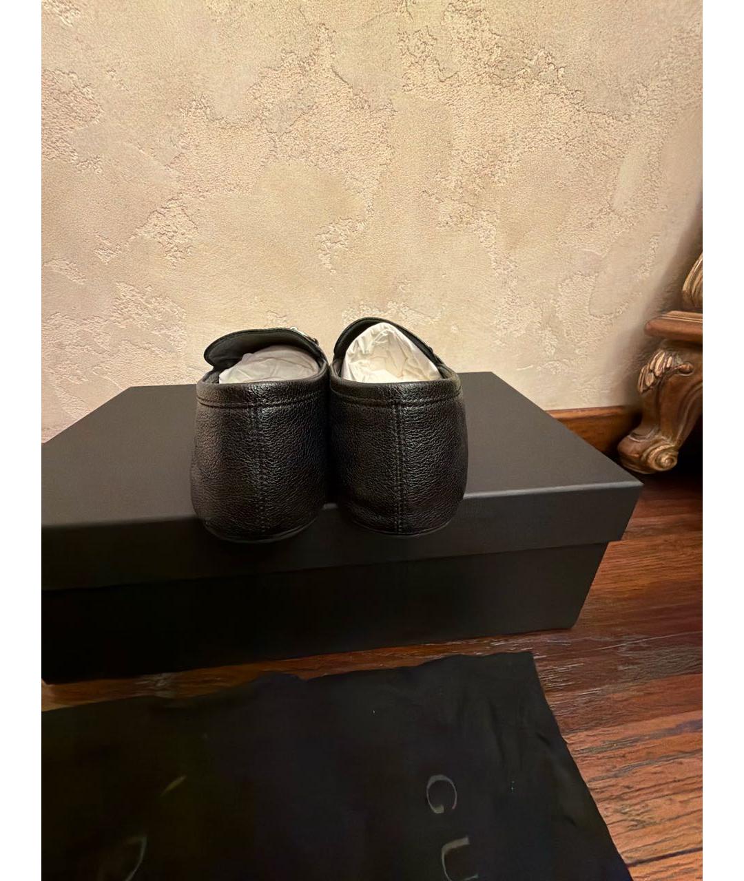 GUCCI Черные кожаные ботинки, фото 4