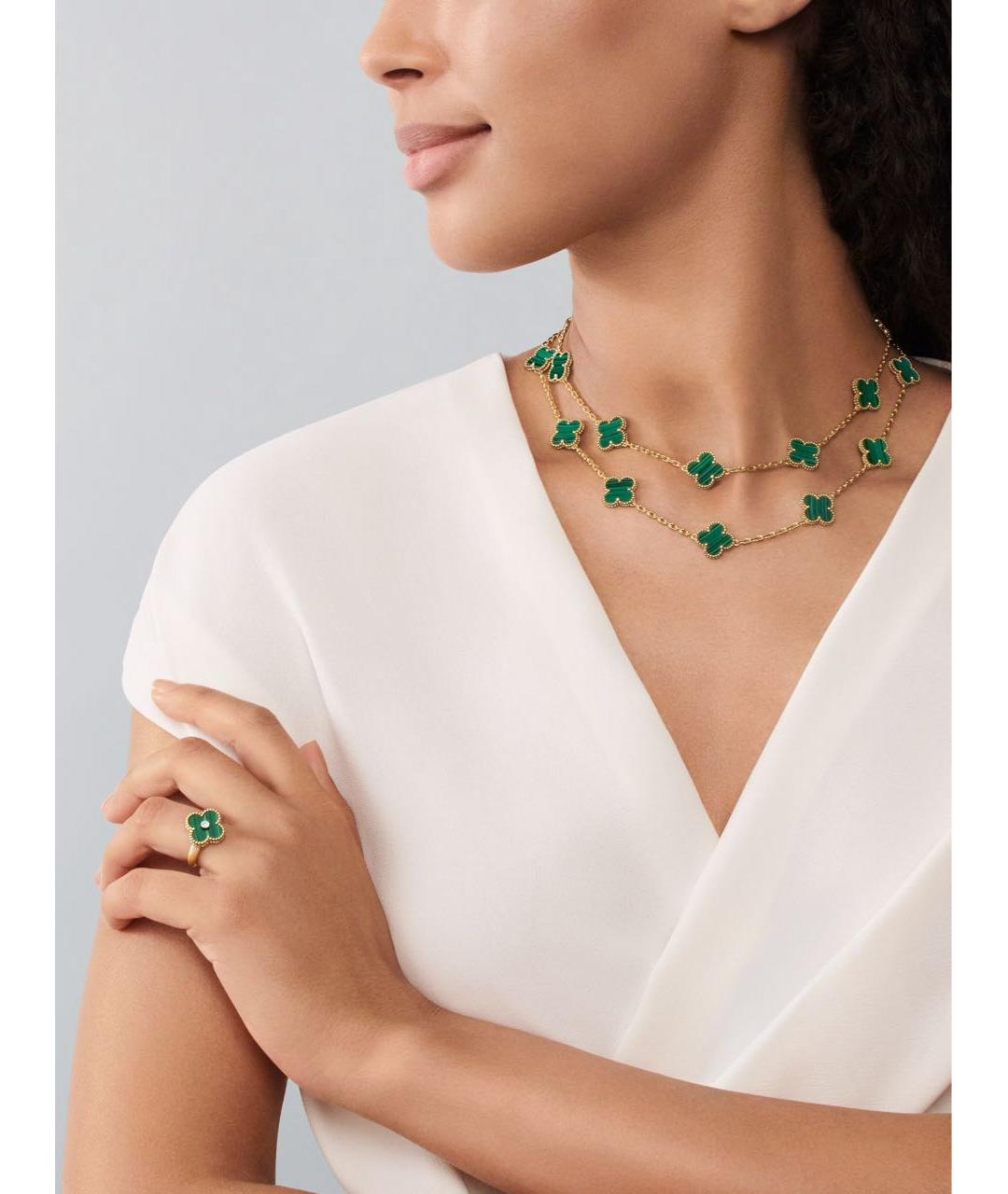 VAN CLEEF & ARPELS Зеленое кольцо из желтого золота, фото 5