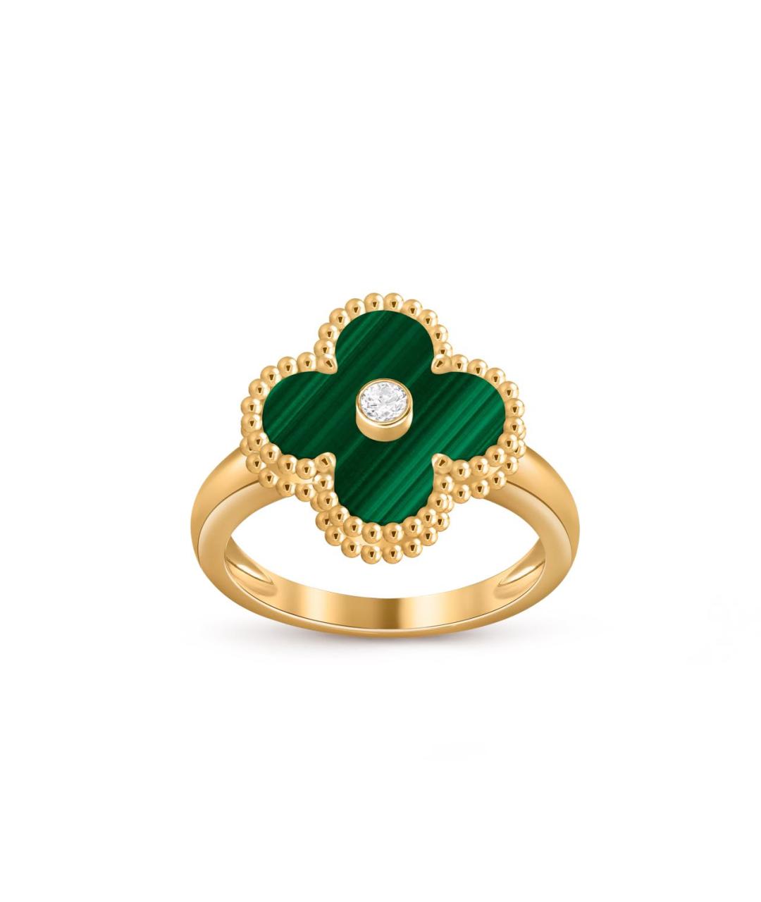 VAN CLEEF & ARPELS Зеленое кольцо из желтого золота, фото 1