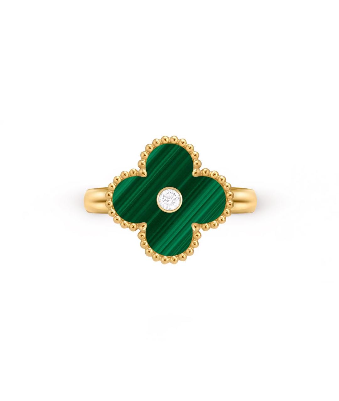 VAN CLEEF & ARPELS Зеленое кольцо из желтого золота, фото 3