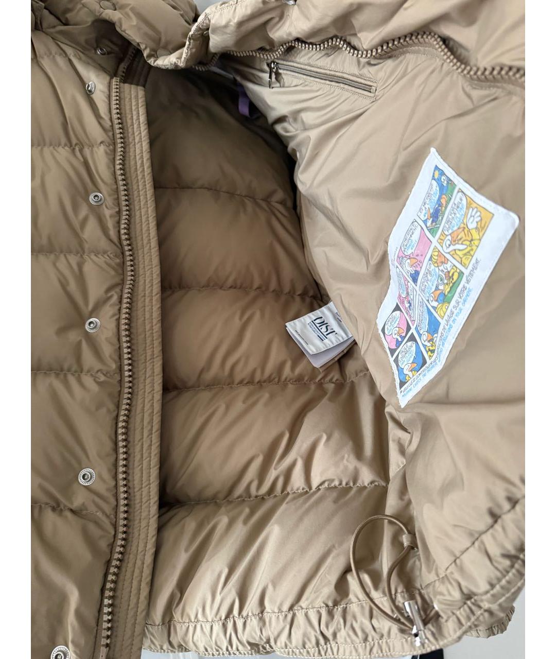MONCLER Бежевый пуховик, фото 4