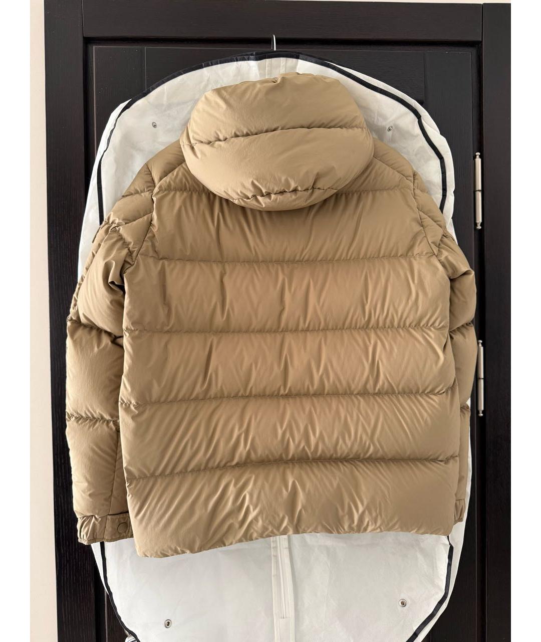MONCLER Бежевый пуховик, фото 3