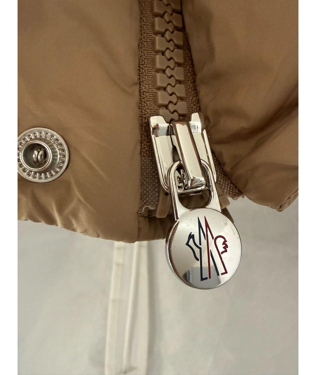 MONCLER Бежевый пуховик, фото 7