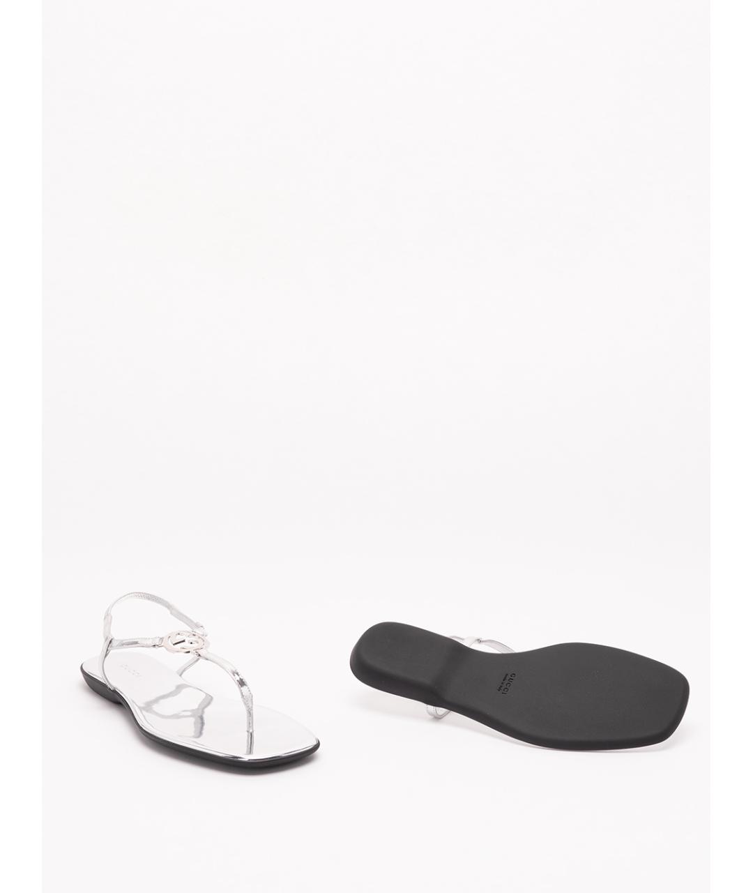 GUCCI Кожаные сандалии, фото 4