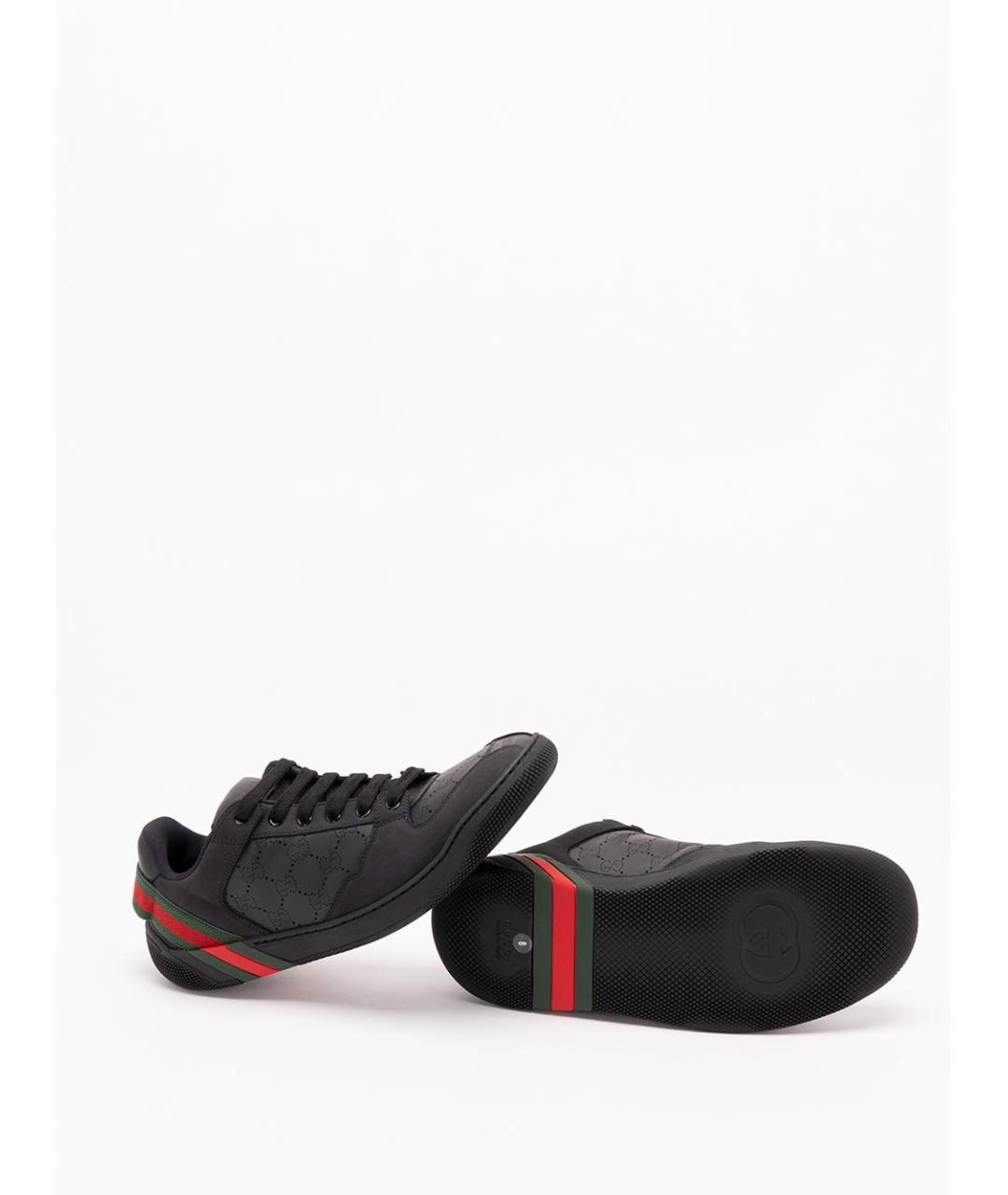 GUCCI Кожаные низкие кроссовки / кеды, фото 4