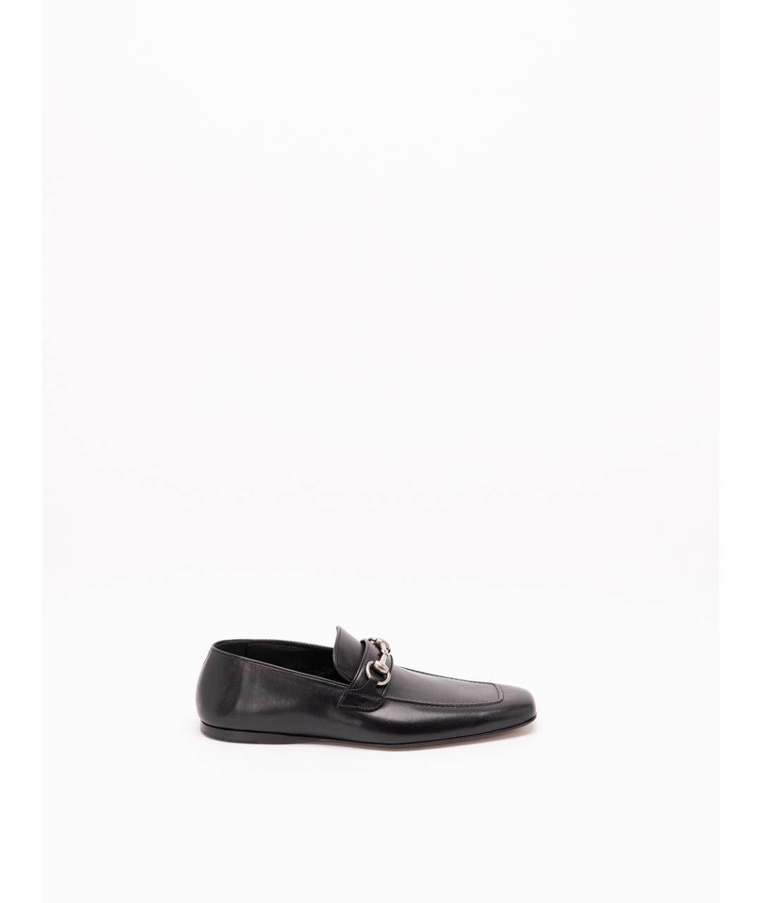 GUCCI Черные кожаные лоферы, фото 6