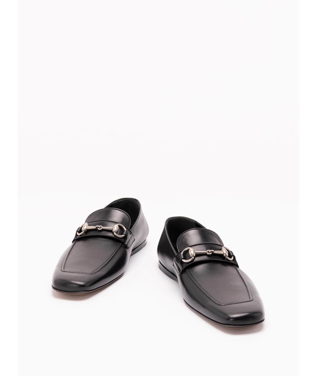 GUCCI Черные кожаные лоферы, фото 2