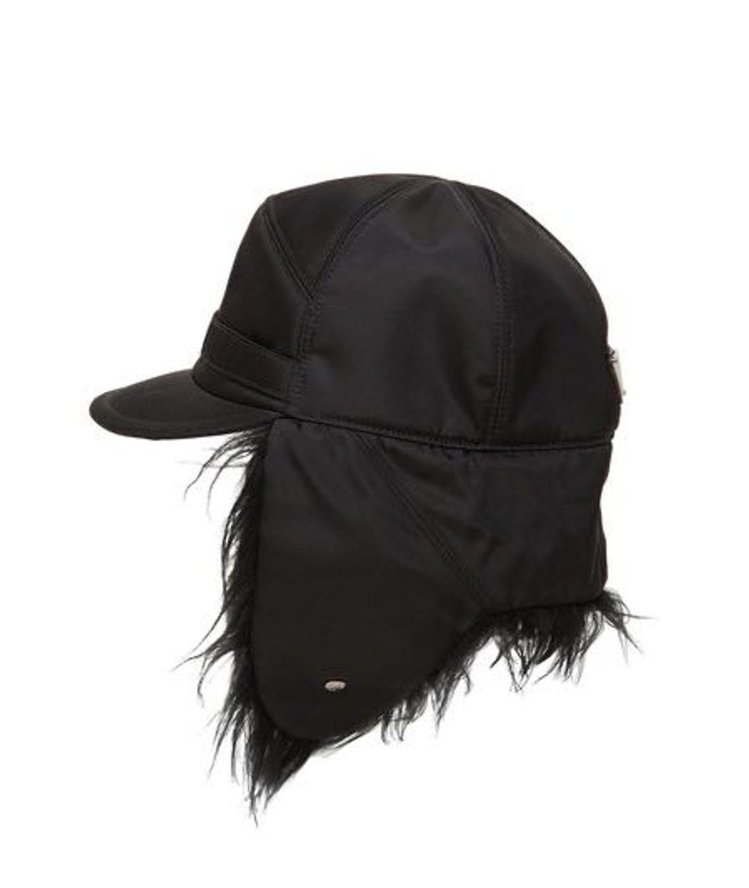 PRADA Черная шапка, фото 1