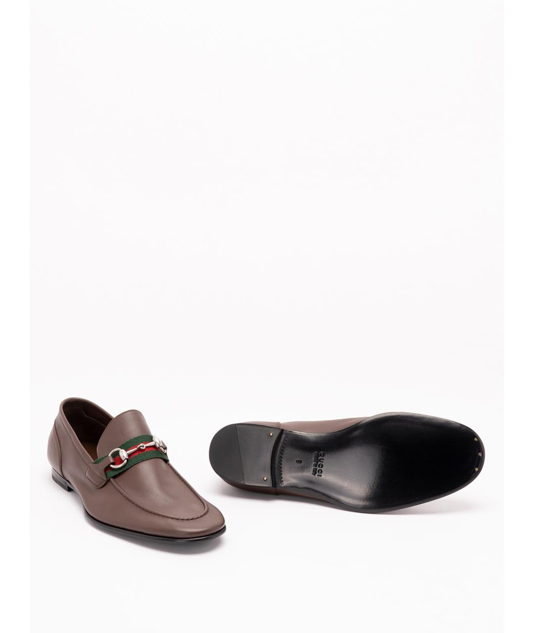 GUCCI Кожаные лоферы, фото 4