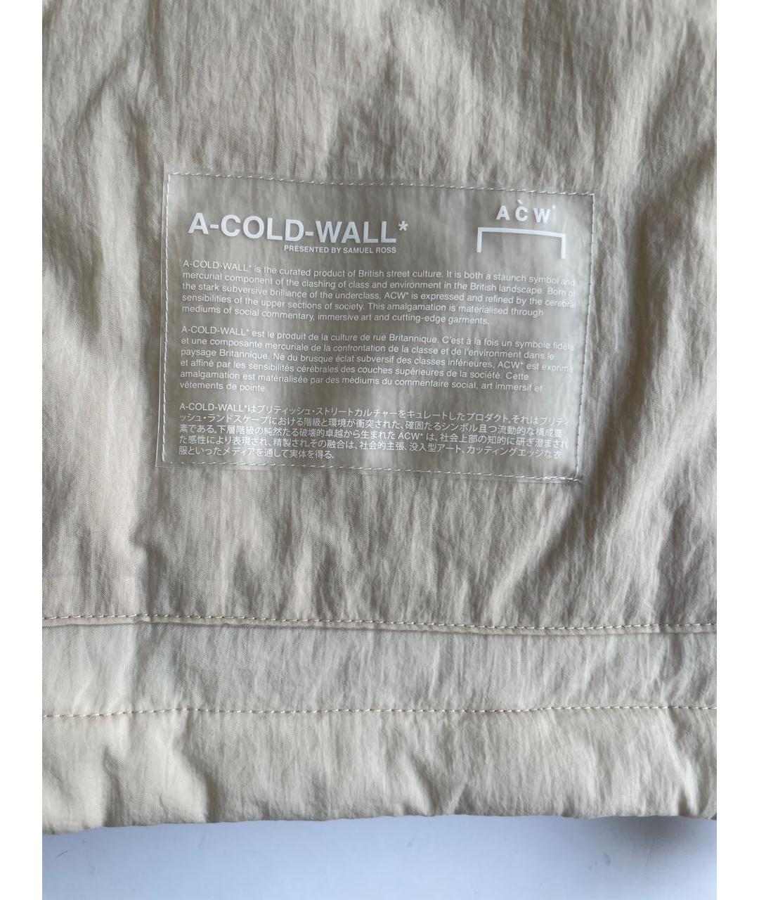 A-COLD-WALL* Бежевая полиамидовая куртка, фото 7