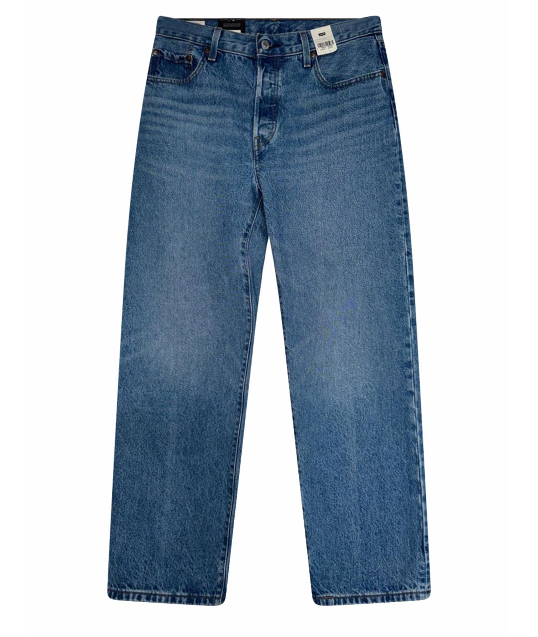 LEVI'S Синие хлопковые прямые джинсы, фото 1