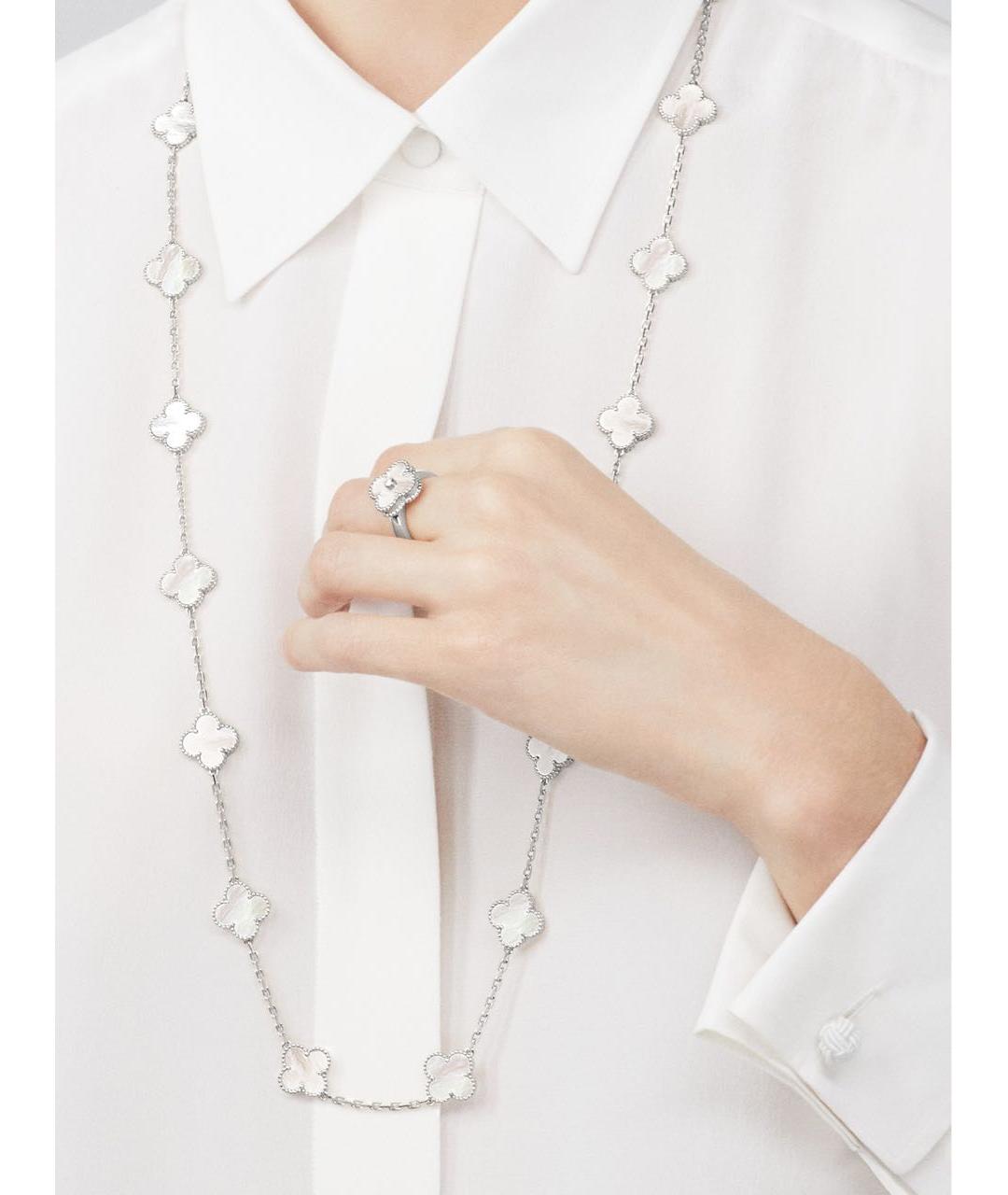 VAN CLEEF & ARPELS Белое колье из белого золота, фото 2