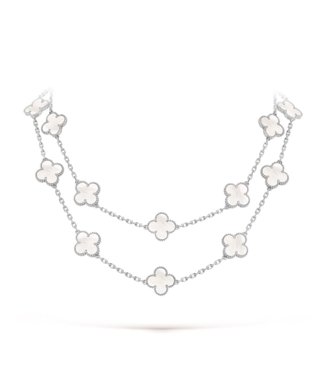VAN CLEEF & ARPELS Белое колье из белого золота, фото 3