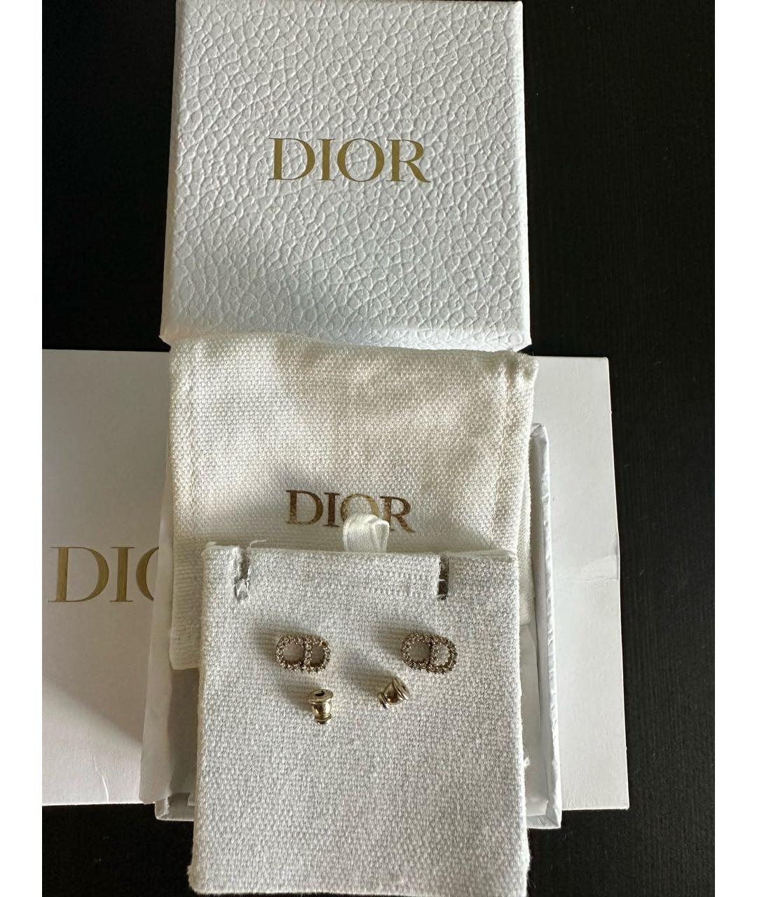 CHRISTIAN DIOR Серебряные металлические серьги, фото 2