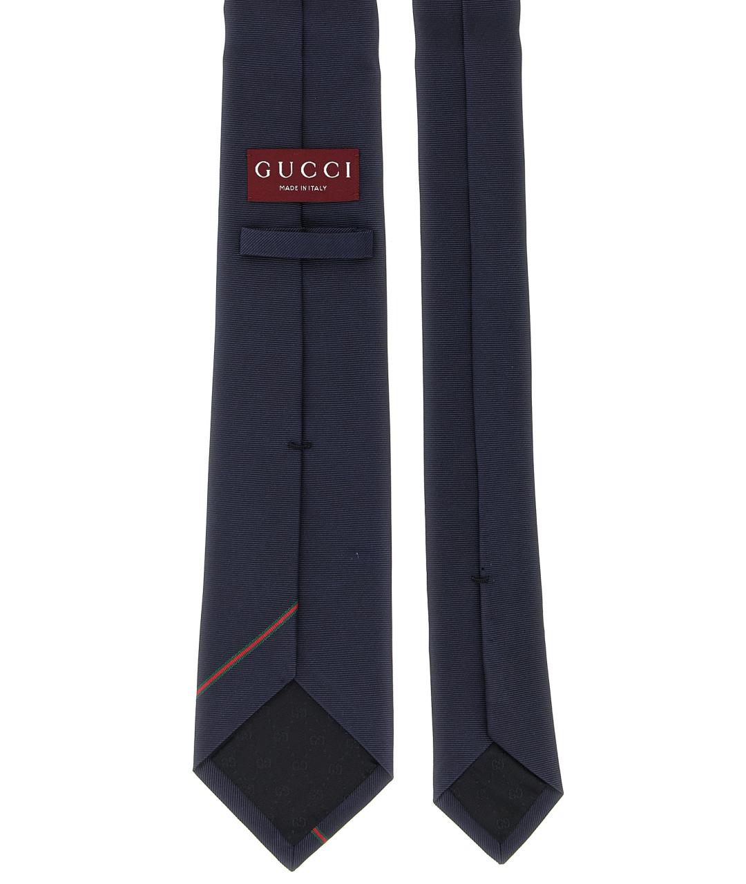 GUCCI Синий шелковый галстук, фото 2