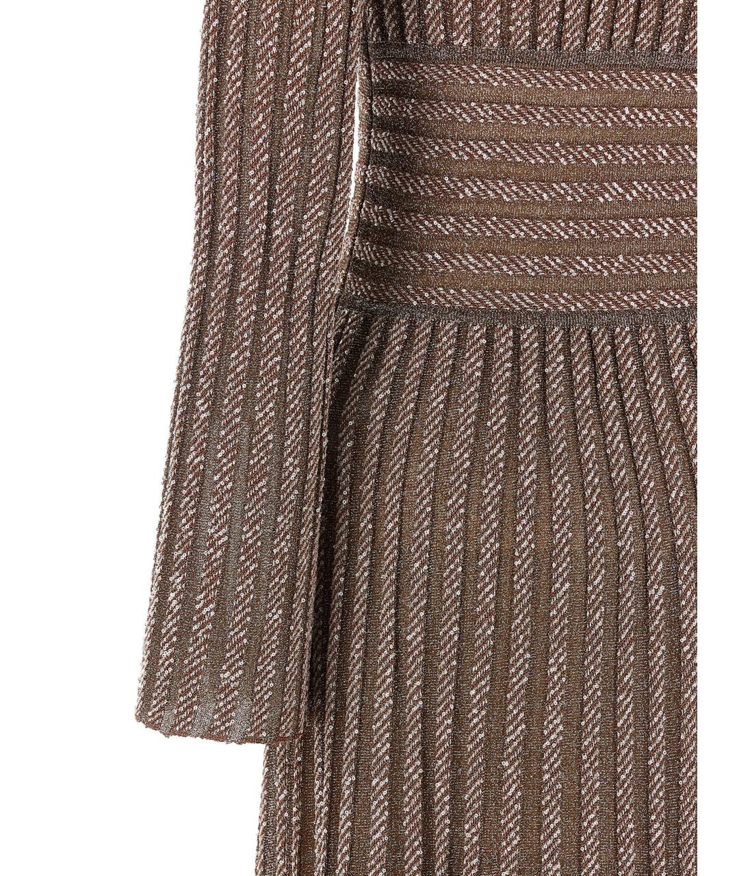 MISSONI Коричневое вискозное платье, фото 4