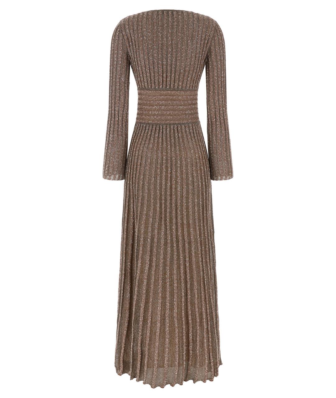 MISSONI Коричневое вискозное платье, фото 2