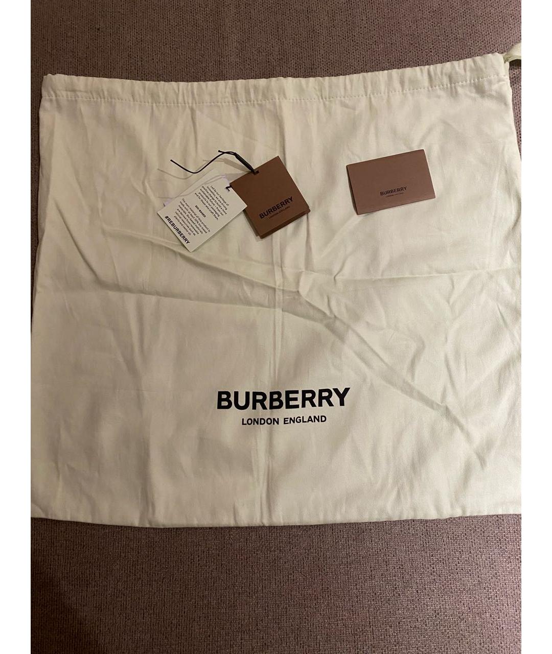 BURBERRY Коричневый рюкзак из канвы, фото 5