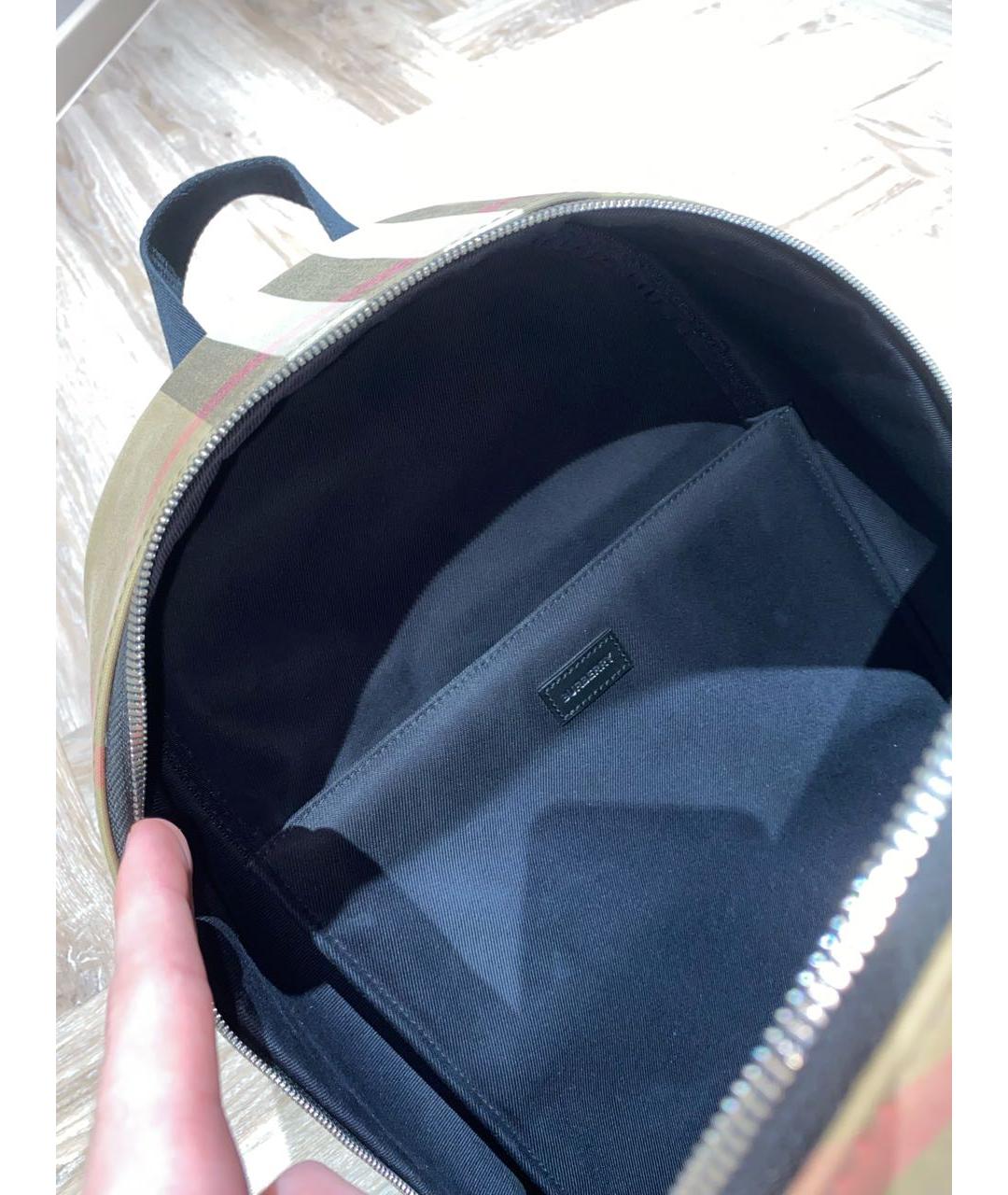 BURBERRY Коричневый рюкзак из канвы, фото 3