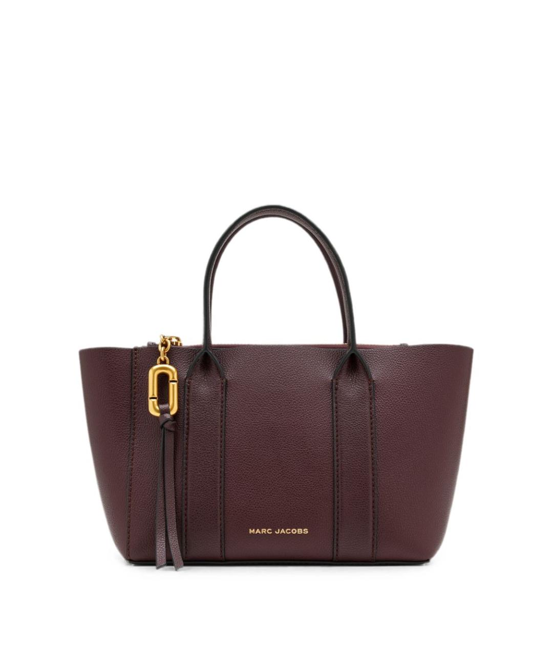 MARC JACOBS Бордовая кожаная сумка тоут, фото 1