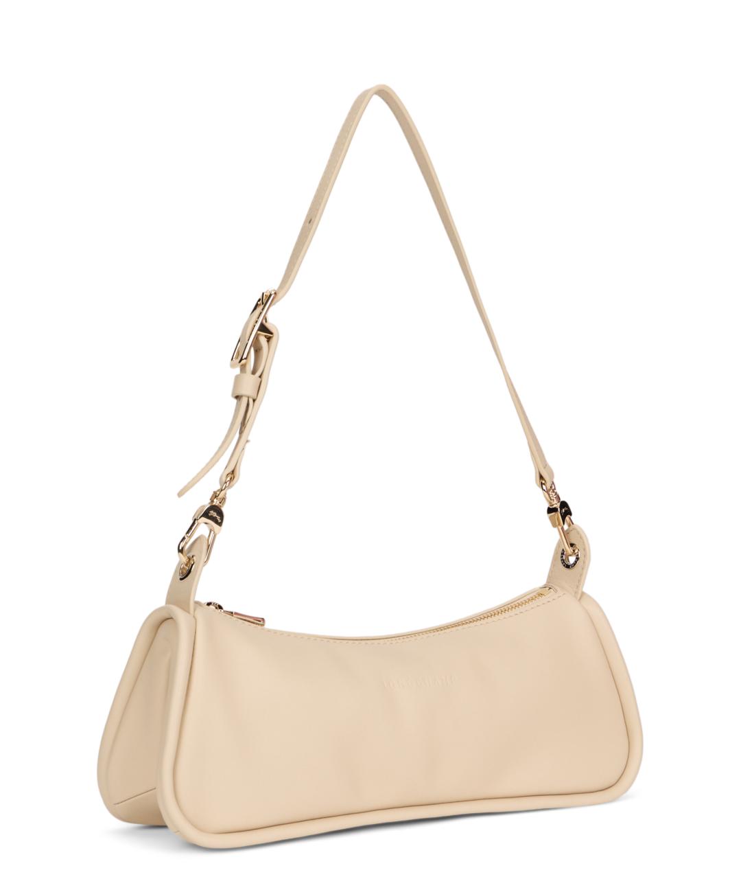 LONGCHAMP Бежевая кожаная сумка через плечо, фото 2