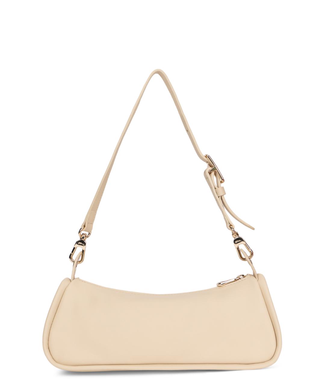 LONGCHAMP Бежевая кожаная сумка через плечо, фото 3