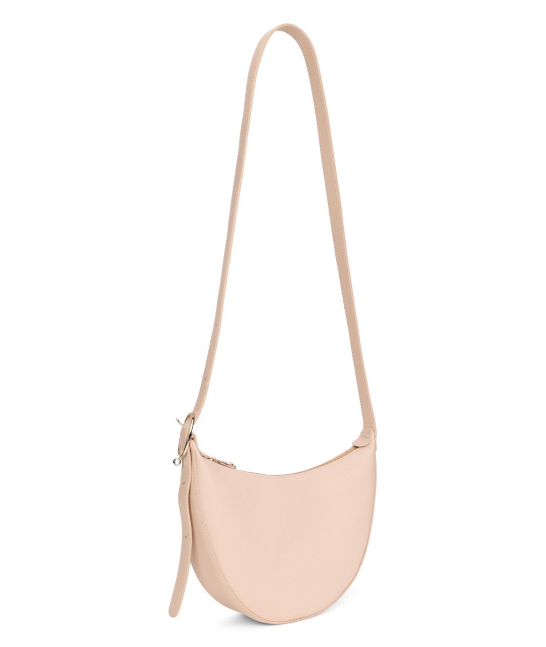LONGCHAMP Розовая кожаная сумка через плечо, фото 2