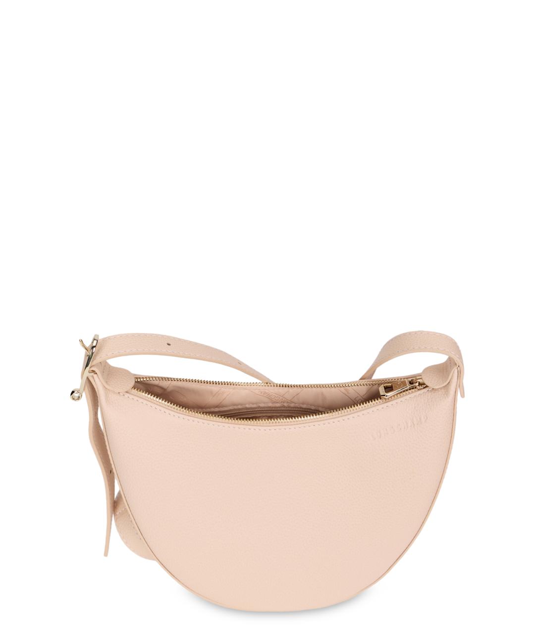 LONGCHAMP Розовая кожаная сумка через плечо, фото 4