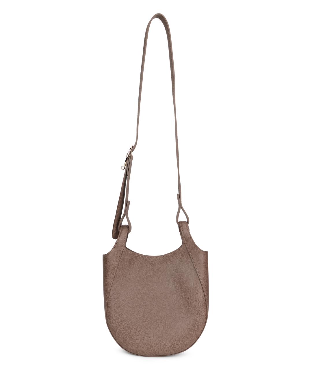 LONGCHAMP Бежевая кожаная сумка через плечо, фото 1