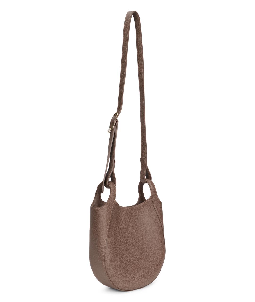 LONGCHAMP Бежевая кожаная сумка через плечо, фото 2