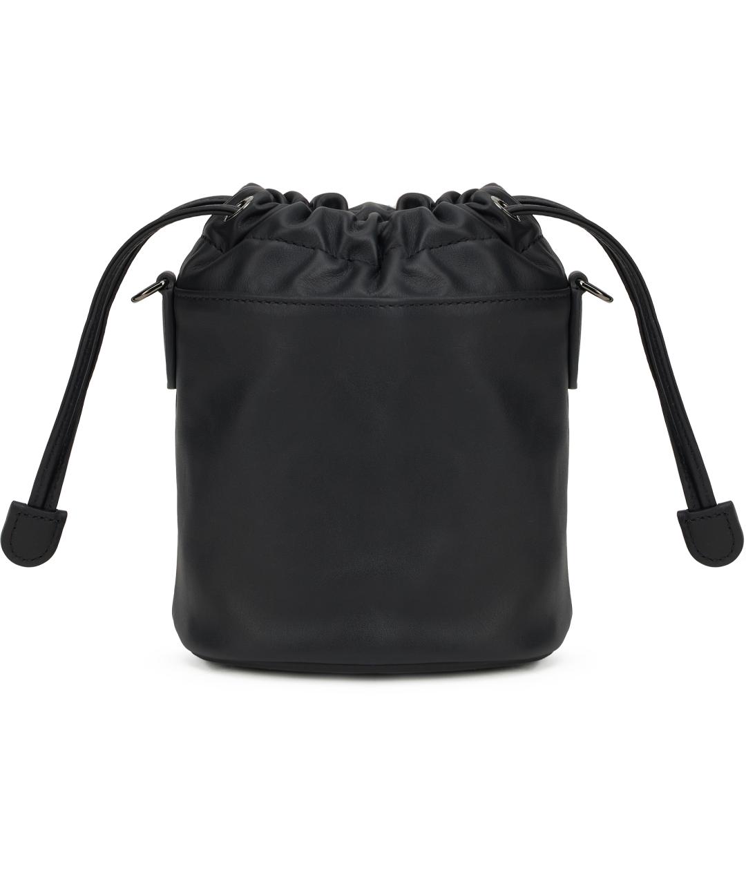 LONGCHAMP Черная кожаная сумка через плечо, фото 3