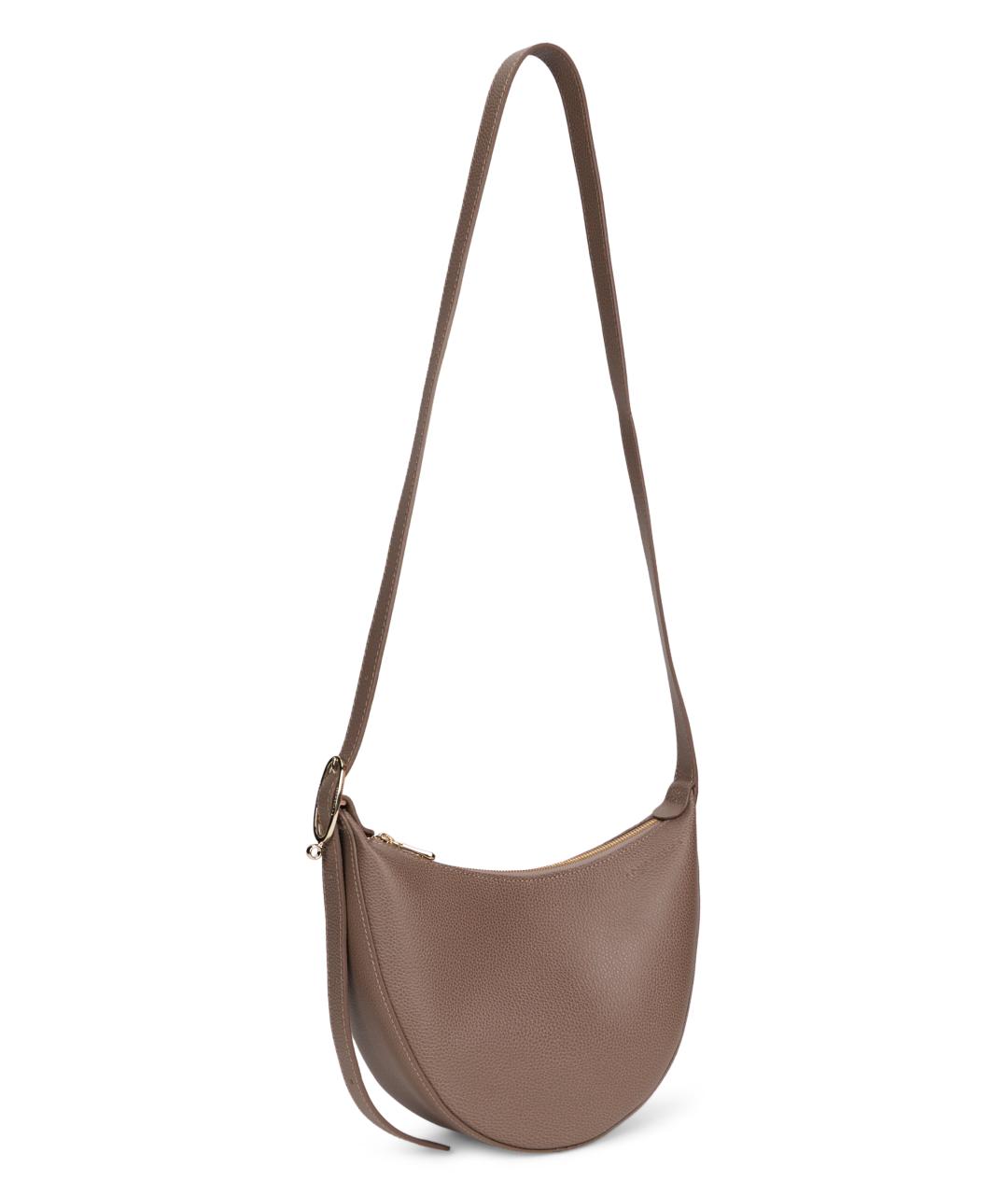 LONGCHAMP Бежевая кожаная сумка через плечо, фото 2