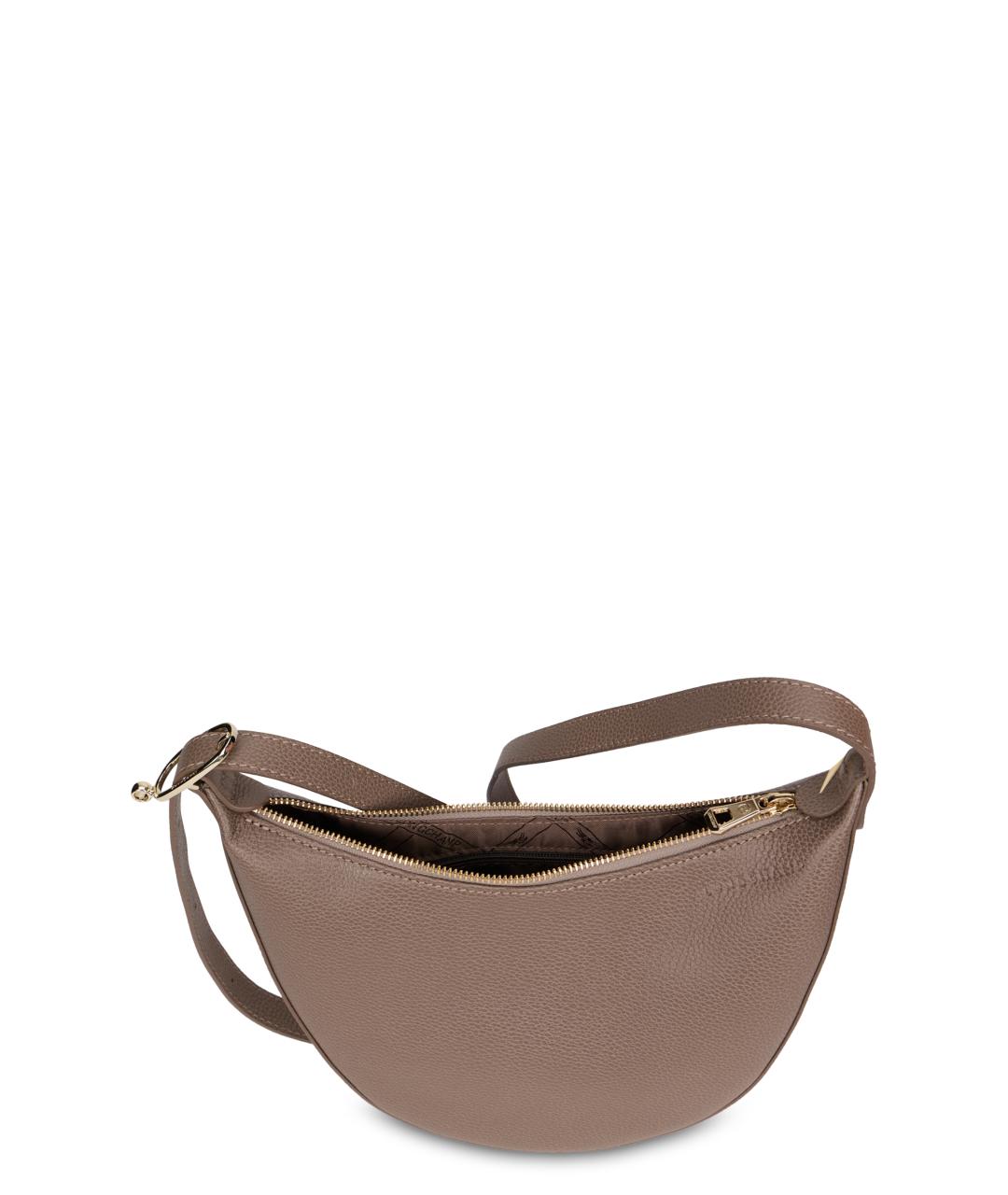 LONGCHAMP Бежевая кожаная сумка через плечо, фото 4