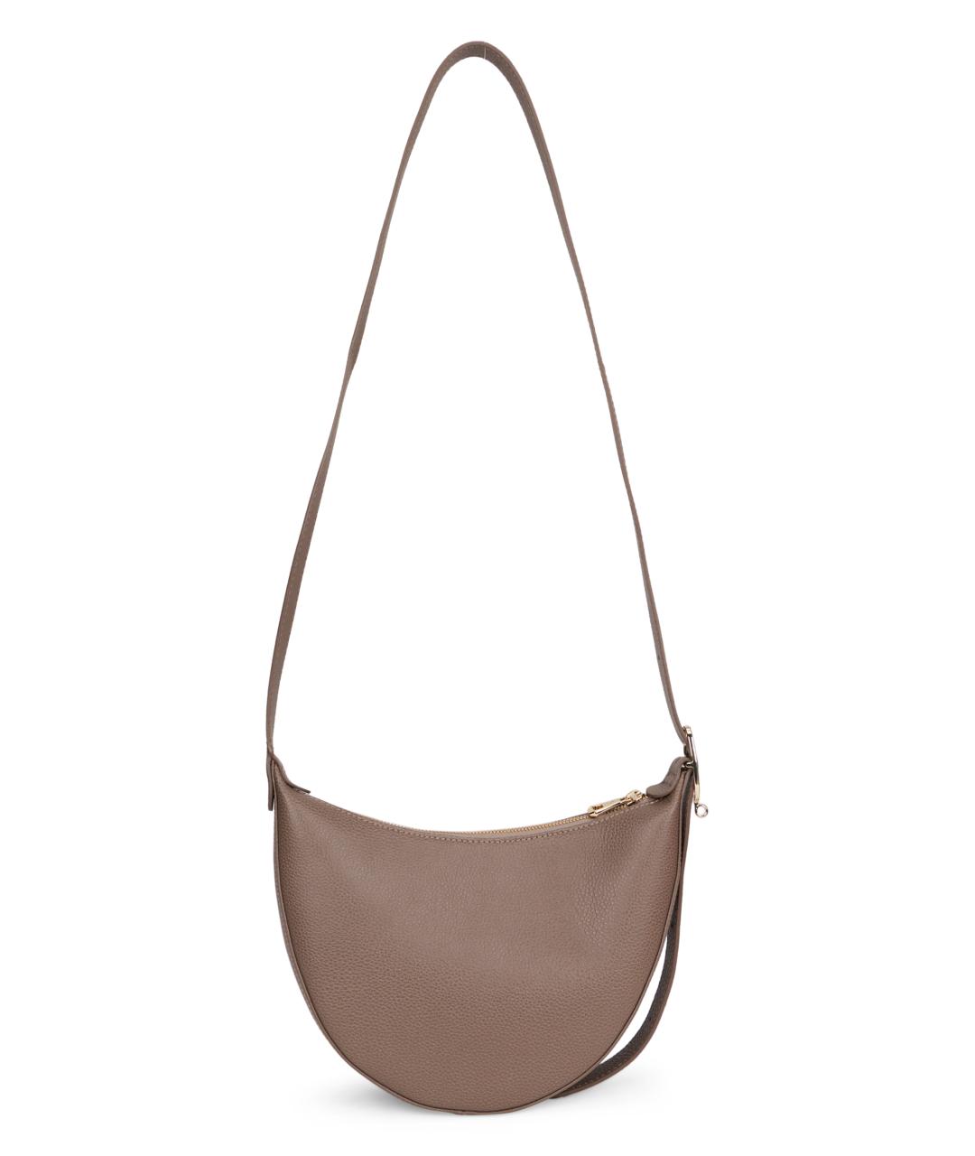 LONGCHAMP Бежевая кожаная сумка через плечо, фото 3