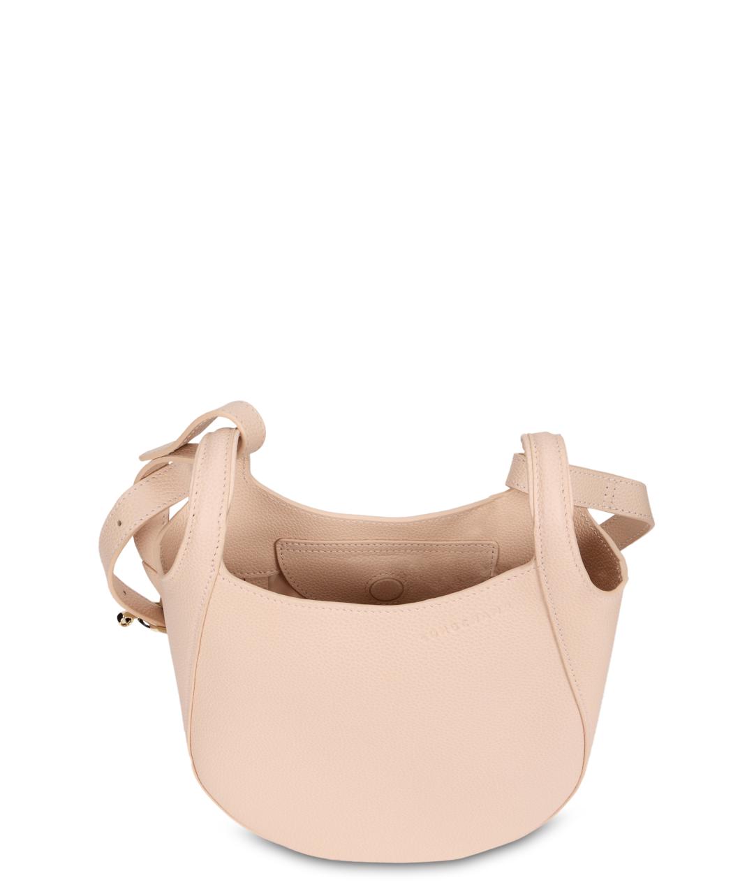 LONGCHAMP Розовая кожаная сумка через плечо, фото 4