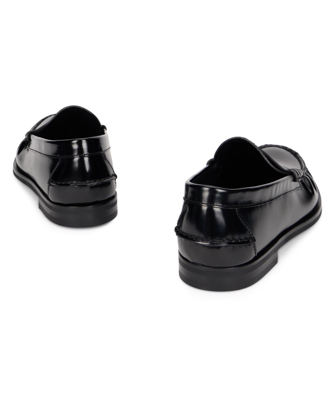 PRADA Черные кожаные лоферы, фото 3