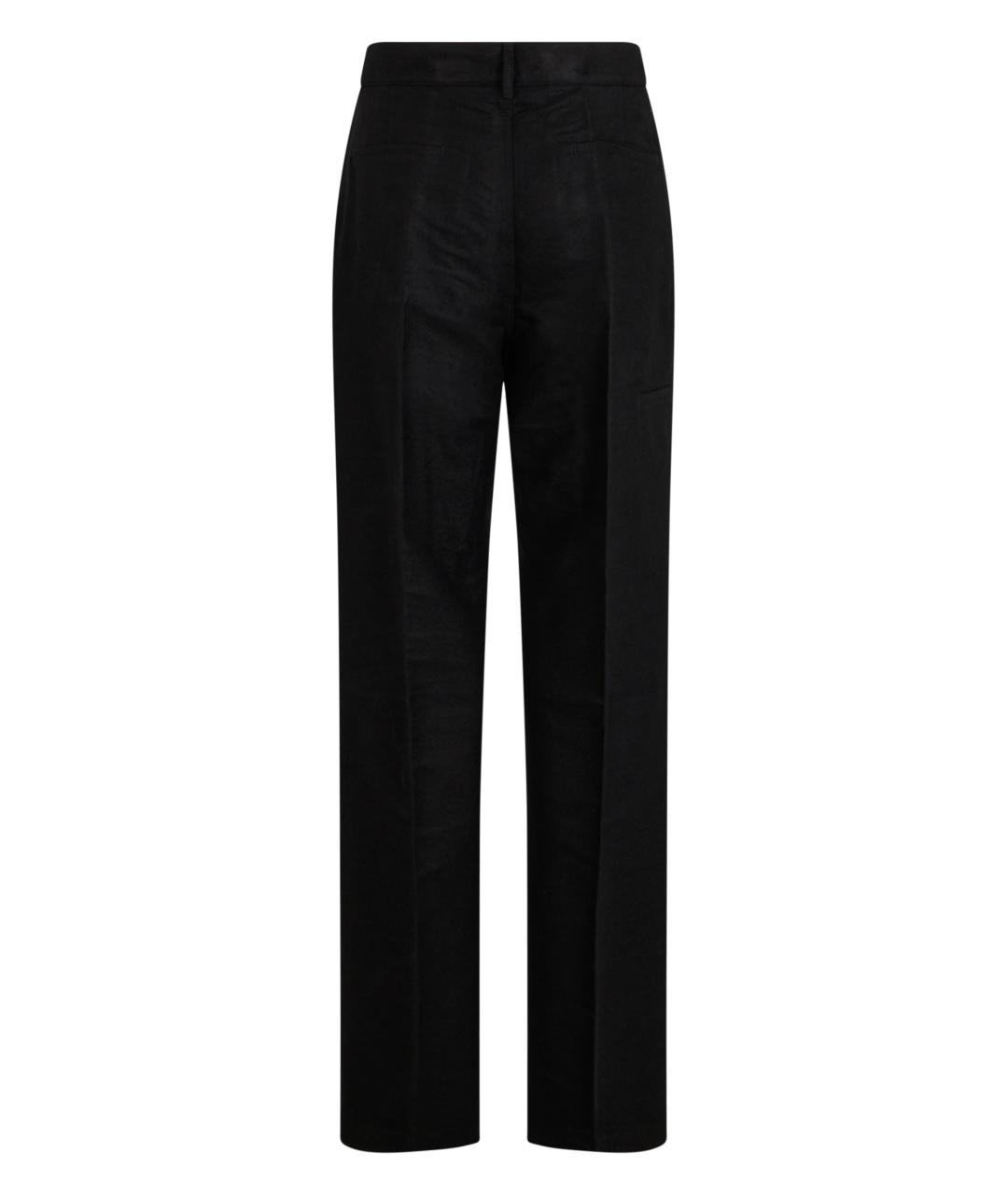 RICK OWENS Черные полиамидовые повседневные брюки, фото 2