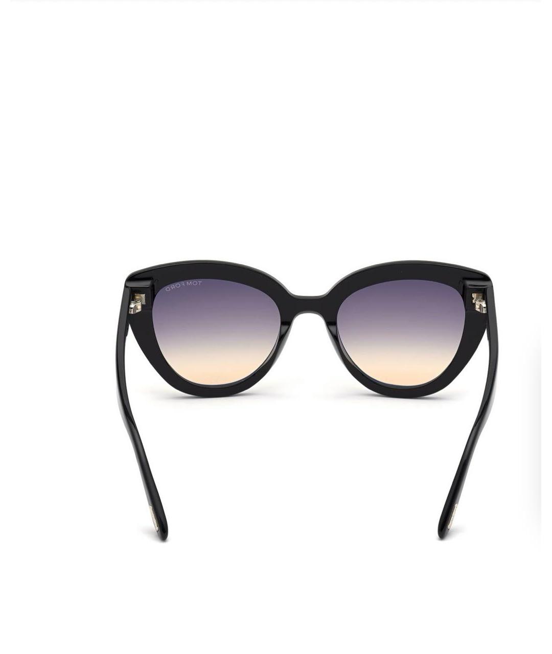 TOM FORD Черные пластиковые солнцезащитные очки, фото 6
