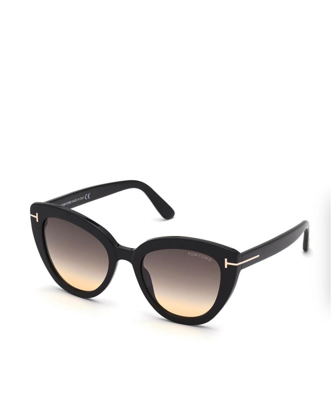 TOM FORD Черные пластиковые солнцезащитные очки, фото 2
