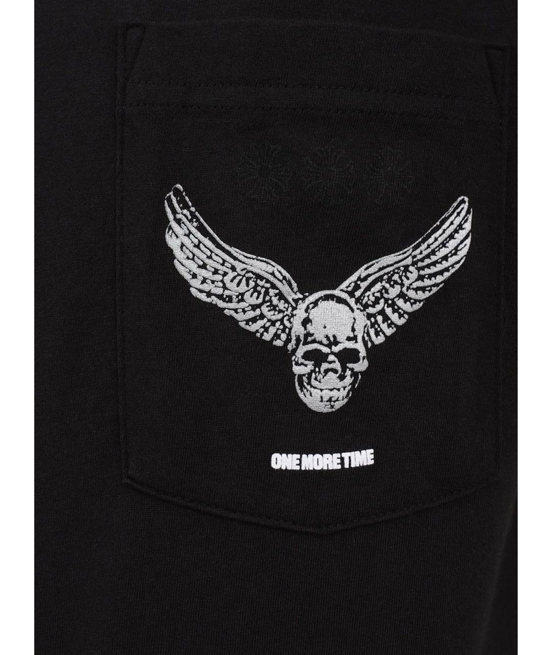 CHROME HEARTS Черная хлопковая футболка, фото 3