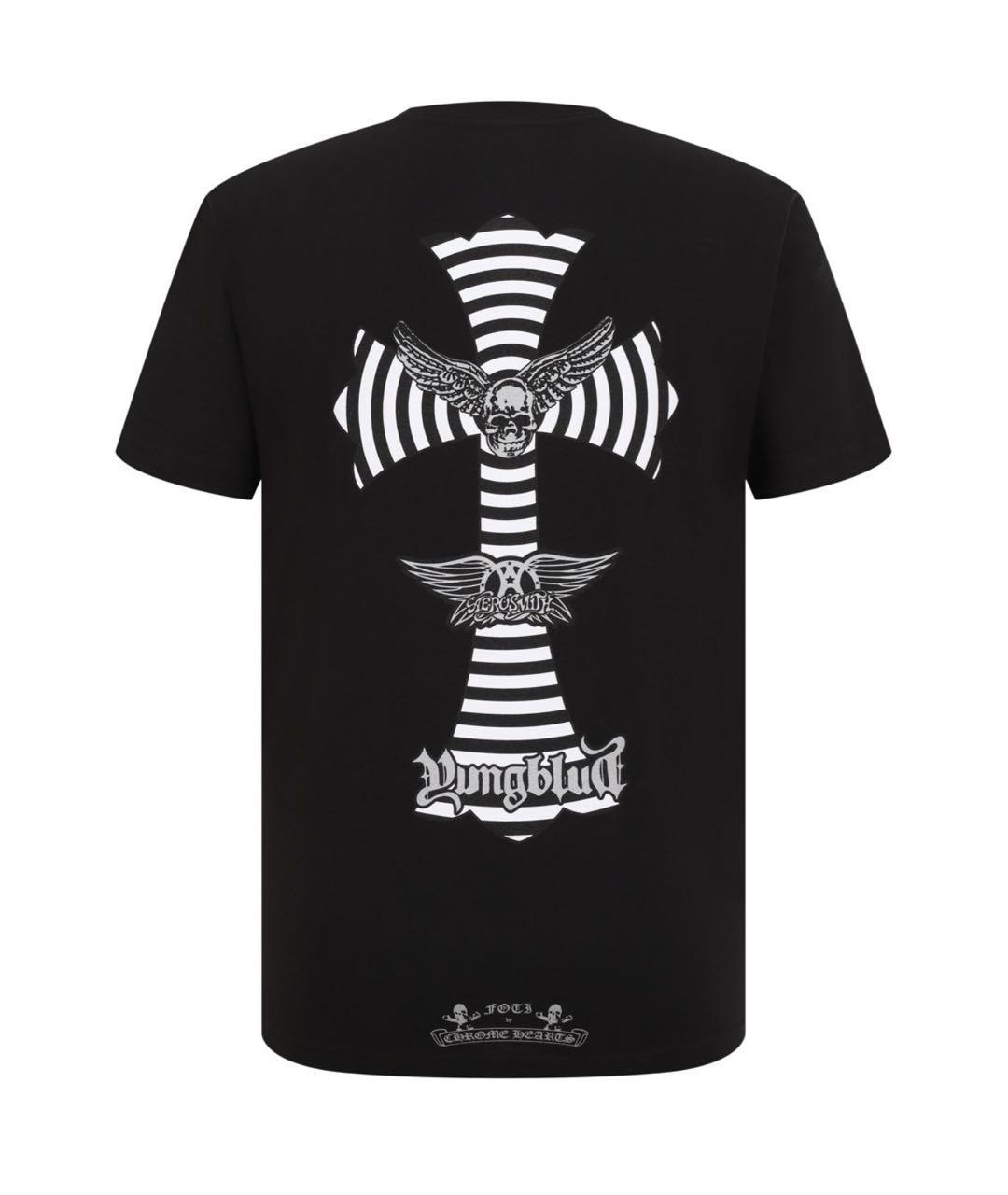 CHROME HEARTS Черная хлопковая футболка, фото 2