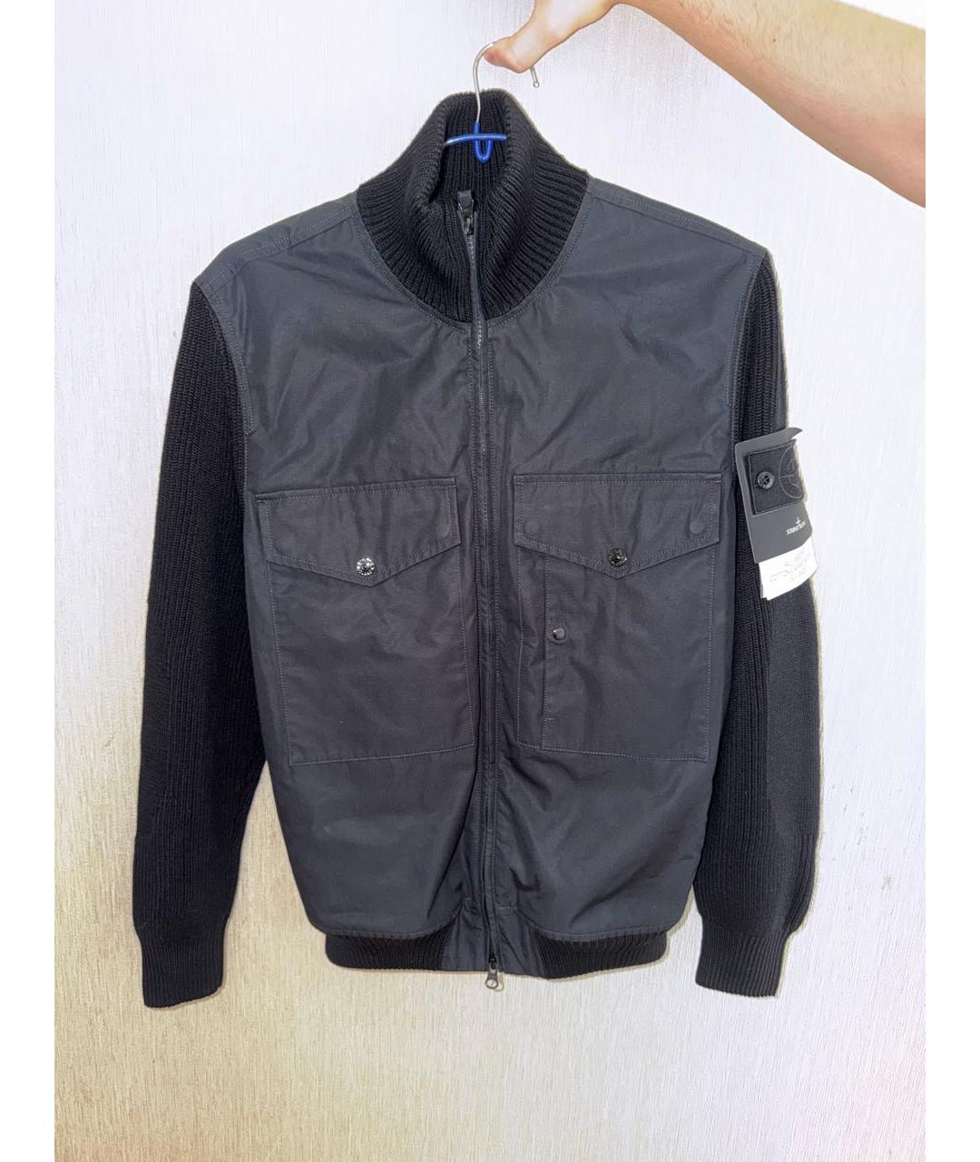 STONE ISLAND Черная куртка, фото 5