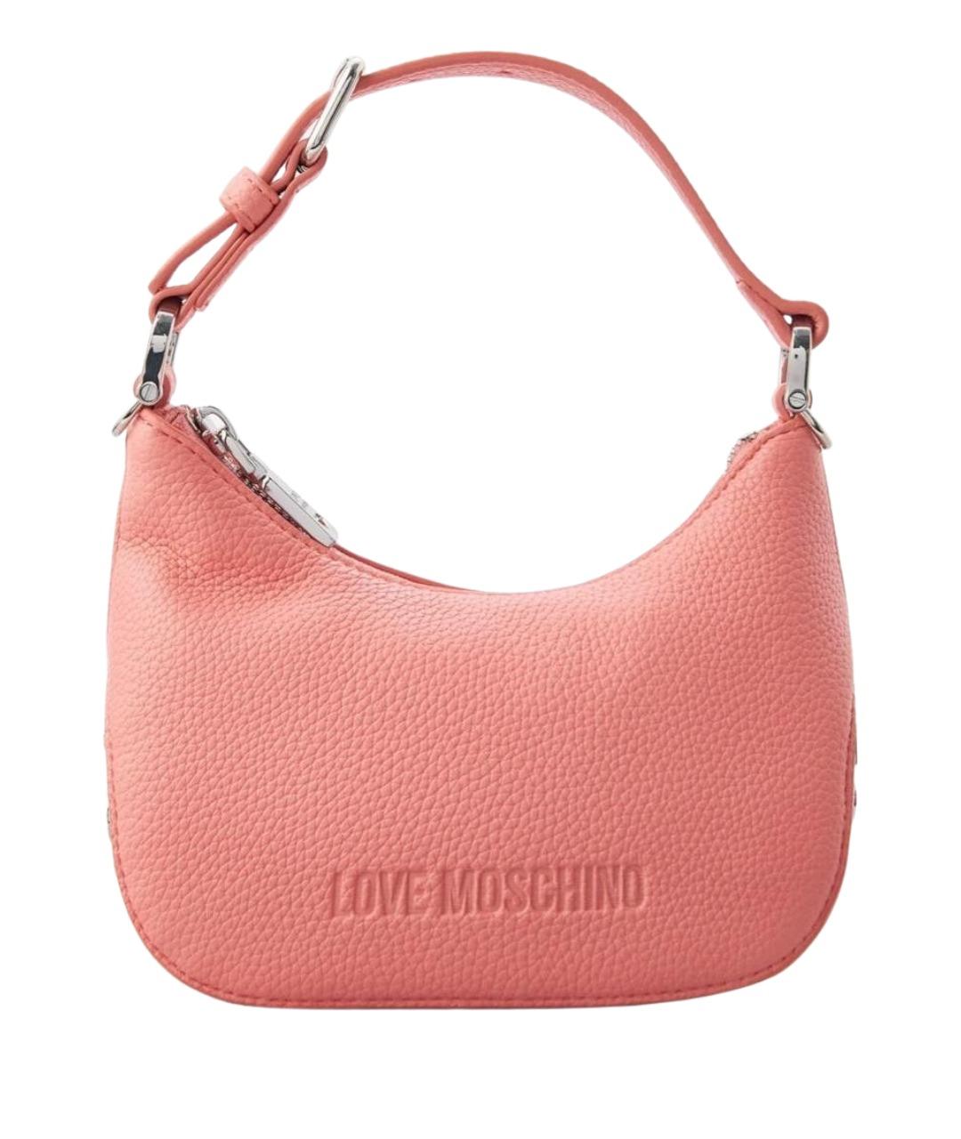 LOVE MOSCHINO Коралловая сумка через плечо из искусственной кожи, фото 1