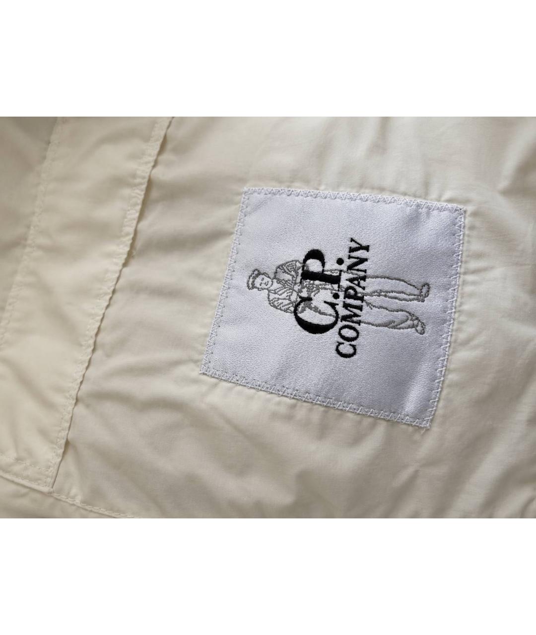 CP COMPANY Белый нейлоновый жилет, фото 5